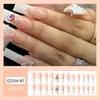 Dicas de Unhas com Pedras de Diamante Mais Vendidas no Tiktok, Arte de Unhas, Adesivos de Unhas Postiças, Unhas Longas Usáveis Feitas à Mão de Alta Qualidade Atacado