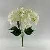 Hortensia Simulada Sensación Hidratante Adornos para el Hogar Sala de Estar Decoración de Mesa Flor Artificial Hortensia Verde Exquisita Retro Festivo