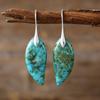 Pendientes de gota de agua de lujo de alta calidad con piedra fénix natural, populares en Europa y América, joyería vintage TEMU, muy vendidos.