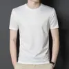 Camiseta de manga corta blanca de una pieza para hombre japonesa, entrega, ropa de negocios para hombre, nueva camiseta de verano para hombre con cuello redondo
