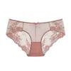 Nova Cor 1037 Estilo Europeu e Americano Cintura Baixa Renda Sexy Transparente Tanga, Respirável que Molda o Quadril Roupa Íntima Feminina