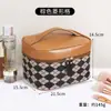 Bolsa de Cosméticos Estilo Británico de Gran Capacidad Impermeable Portátil Moda Bolsa de Cosméticos Bolsa de Almacenamiento Bolsa Portátil para Salir Cosméticos al por Mayor