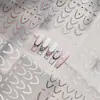 Pegatinas para Manicura Tomoni Finas y Resistentes Pegatinas para Uñas Estilo Ballet Popular Encaje Ultra-Delgado Sin Rastro Adornos para Manicura Francesa