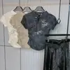 Nova Camiseta Bordada Retrô Estilo Chinês Verão 2025 Nova Estilo Nacional Slim Fit Manga Curta Versátil Top para Mulheres