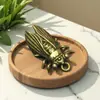 La Cicada Dorada Chapada en Cobre se Hace un Nombre, Colgante de Cicada Dorada Atrae la Fortuna, Adorno de Fortuna, Colgante para Llaves Estilo Chino