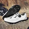 Nuevo juego de zapatillas con candado para bicicleta de carretera transfronterizo, zapatillas de ciclismo transpirables de suela dura para hombre, zapatillas de ciclismo dinámicas para bicicleta de montaña sin candado