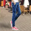 Jeans Masculino Elástico Novo de Outono Calças Casuais Skinny Slim Fit Masculinas Tendência Coreana Calças Longas Retas Pretas