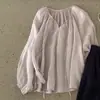 2026 Verano Nueva Moda Fresca Versátil Casual Cómoda Camisa Fina Holgada de Manga Larga para Mujer