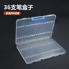 Caja de Polipropileno para Guardar Marcadores con Compartimentos Transparentes, Exhibidor y Almacenamiento de Papelería para Estudiantes, Organizador de Escritorio Conveniente
