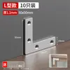 Fixador de Ângulo Reto 90 Graus Suporte de Ângulo de Aço Inoxidável Suporte Triangular Peça de Ferro Acessórios de Reforço para Mesa de Canto Cadeira Tipo L