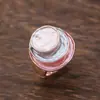 Anillo Elástico Popular Transfronterizo Pintura Colorida Aceite Pastel Redondo de Tres Capas, Anillo Versátil Redondo de Tres Capas Calado para Mujeres