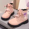 Botines de Princesa para Niña 2025 Primavera y Otoño Estilo Nuevo Botas tipo Martin para Niña con Forro de Terciopelo Botas de Piel Moda Infantil Botas Versátiles