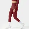 Calça Legging de Yoga Escovada Feminina Controle de Barriga Levanta Bumbum Cintura Alta Fitness Calça Longa Respirável Secagem Rápida Corrida Esportes Calça Crisântemo