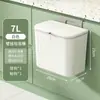 Lixeira de Cozinha, Lixeira para Armazenamento de Resíduos Alimentares, Lixeira Sanitária Doméstica de Grande Capacidade, Lixeira de Papel Montada na Parede com Tampa Deslizante