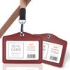 Tarjeta de Identificación de Empleado de Gama Alta Portatarjetas de Insignia Personalizado Lanyard para Insignia Insignia de Trabajo Portatarjetas de Identificación Tarjeta de Identificación de Trabajo Portatarjetas de Cuero