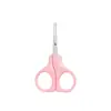 Tijeras para Uñas de Bebé de Acero Inoxidable Personalizadas, Tijeras para Vello Nasal de Cabeza Redonda, Tijeras de Manicura Especiales Anti-pellizcos para Cuidado del Bebé, Portátiles