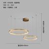 Lustre de Cobre de Espectro Total, Iluminação Principal para o Hall, Iluminação de Design Minimalista para Sala de Jantar, Controle Residencial Inteligente, Mesa de Jantar de Luxo Leve