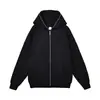 Sudaderas Harajuku de Comercio Exterior para Hombre y Mujer Sudaderas con Cremallera Retro de Manga Larga Oversize Sudaderas Negras con Capucha en Stock