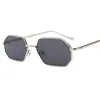 Óculos de sol com armação de metal 81304 armação pequena masculina lente cor transparente Marine óculos femininos moda europeia e americana