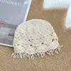 Sombrero de Punto Hecho a Mano para Mujer, Estilo Étnico Hueco Delgado para Primavera y Verano, Moderno y Dulce