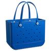 Bolsa de Praia Nova Eva Transfronteiriça, Bolsa com Furos de Grande Capacidade, Bolsa Impermeável, Bolsa de Ombro para Cosméticos, Logotipo Imprimível