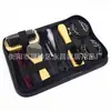 Traje de lustrado de zapatos de exportación patrón de lichi bolsa para lustrador de zapatos lustrador de zapatos cepillo para zapatos paño para lustrador de zapatos cuidado de zapatos de cuero traje de viaje