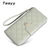 Cartera de Mujer 2023 Nueva Cartera Larga Bolso Clutch Bolso para Teléfono Móvil Monedero Multifuncional Tarjetero Bolso con Cremallera Cartera