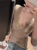 Camiseta base de punto de manga larga color caqui con cuello en V y detalles de encaje para mujer, otoño, lujo ligero, tacto de alta gama, bonita prenda interior, top pequeño