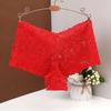 Calzoncillos bóxer de encaje para mujer, ropa interior sexy de jacquard calado, ropa interior pura para mujer, ropa interior de base anti-luz para mujer 6838