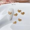 Red estrella cielo amor joyería para uñas mágico diamante plano decoración de uñas corazón tridimensional hielo a través de diamante para uñas al por mayor