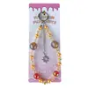 Correa de cadena para teléfono con cuentas de cristal, colgante de estrella colorida del cielo estrellado, cadena para colgar el teléfono, accesorio popular para bolso, pequeño regalo