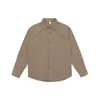Camisa de Manga Larga a Rayas para Hombre 2026 Otoño Nueva Patchwork Casual Camisa Chaqueta Retro Japonés Color Sólido Tendencia