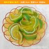 Bloques de Limón de Plástico Simulados, Rodajas de Limón Huecas Simuladas, Decoración de Joyería, Accesorios para el Hogar, Posado, Rodajas de Naranja Simuladas