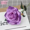 Flor de un solo tallo rosa Alice serie champán ramo pequeño fresco flor de seda salón de bodas decoración suave arreglo floral rosa