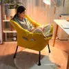 Sillón individual perezoso, silla de computadora para dormitorio universitario, sofá pequeño cómodo para balcón, reclinable suave para dormitorio con respaldo