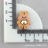 Kit de Materiales DIY de Conejo de Dibujos Animados Lindo Accesorios Pegamento de Crema Funda de Teléfono Oso Zapato de Madera Infantil Decoración