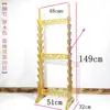 Estante de Piso de Múltiples Niveles de Doble Cara para Espadas y Sables, Estante para Flautas y Estante Universal para Armas de la Ciudad de Longquan