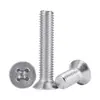 Tornillos de acero inoxidable 304 de alta calidad, cabeza de cruz, cabeza plana, M3-M6, fijaciones de precisión resistentes a ácidos, álcalis y corrosión, tornillos para máquina