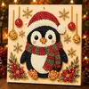 Pintura Diamante 5D Gato Abóbora Fantasma de Halloween Kit DIY Papai Noel Pintura Diamante Feita à Mão Decoração de Feriado