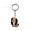 Chaveiro de Cachorro Transfronteiriço Animal Fofo Desenho Animado PVC Cola Macia Chaveiro Bolsa Pingente de Filhote Venda por Atacado Xiyin