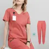Aliexpress Hospital Dental Sala de Operaciones Bata Quirúrgica Uniforme de Doctor Enfermera Uniforme de Trabajo Salón de Belleza Bata Quirúrgica Manga Corta