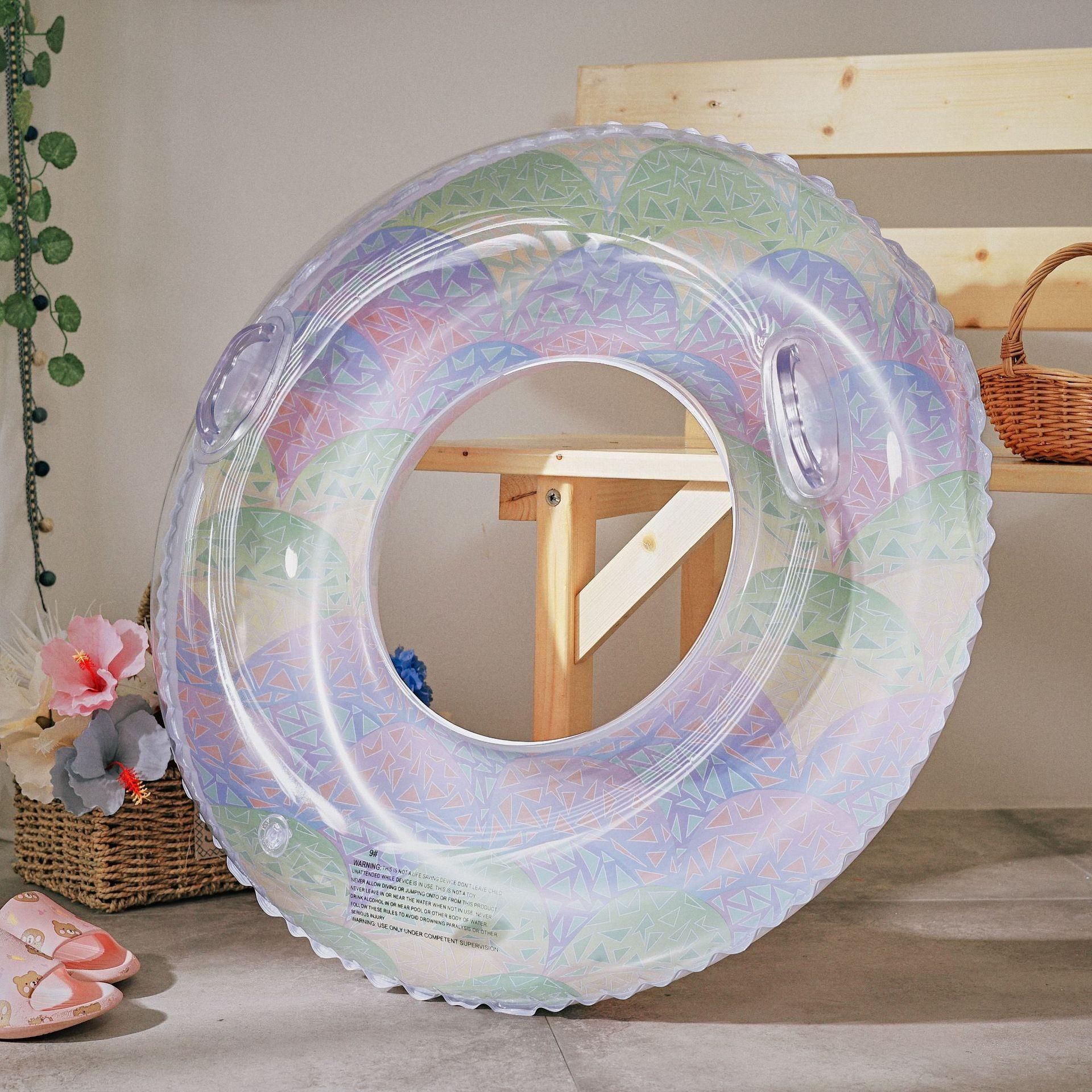 缤纷炫彩彩虹游泳圈1