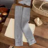 Pierneras de algodón grueso cálido de otoño e invierno para mujer, calcetines largos adelgazantes lulu blancos para yoga