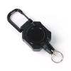 Chaveiro Retrátil Magnético Forte para Exterior Cordão de Puxar Fivela de Puxar Fácil Cordão de Extensão Anti-Perda Alto Rebobinamento Chaveiro de Puxar Fácil