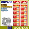 Batería de Botón Soziyan Cr2430 Control Remoto Juguete Intermitente Productos Electrónicos Batería de Botón de Litio Manganeso 3V