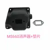 Adecuado para Silenciador Stihl Ms660 1122 140 0604 Ms660 066 Tubo de Escape Silenciador Ms660