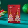 Pendientes de Navidad Transfronterizos Europeos y Americanos Lindos Dibujos Animados Árbol de Navidad Alce Muletas Patrón Pendientes Acrílicos para Mujeres