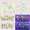 Novos Adesivos Coloridos para Nail Art para Meninos e Meninas, Adesivos de Unha Infantis, Flores Fofas, Borboletas, Padrões Pequenos, Adesivos de Nail Art para Atacado