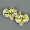 Cabeça de Flor de Orquídea Phalaenopsis Artificial, Textura de Película Impressa em 3D, Buquê Exquisito para Decoração de Casamento e Lembrança