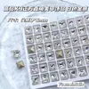 Pedrería de Cristal K9 de Alta Calidad, Pedrería Blanca Brillante de Forma Irregular con Parte Posterior Puntiaguda, Decoraciones para Uñas, Accesorios Transparentes Blancos Ultra Brillantes para DIY